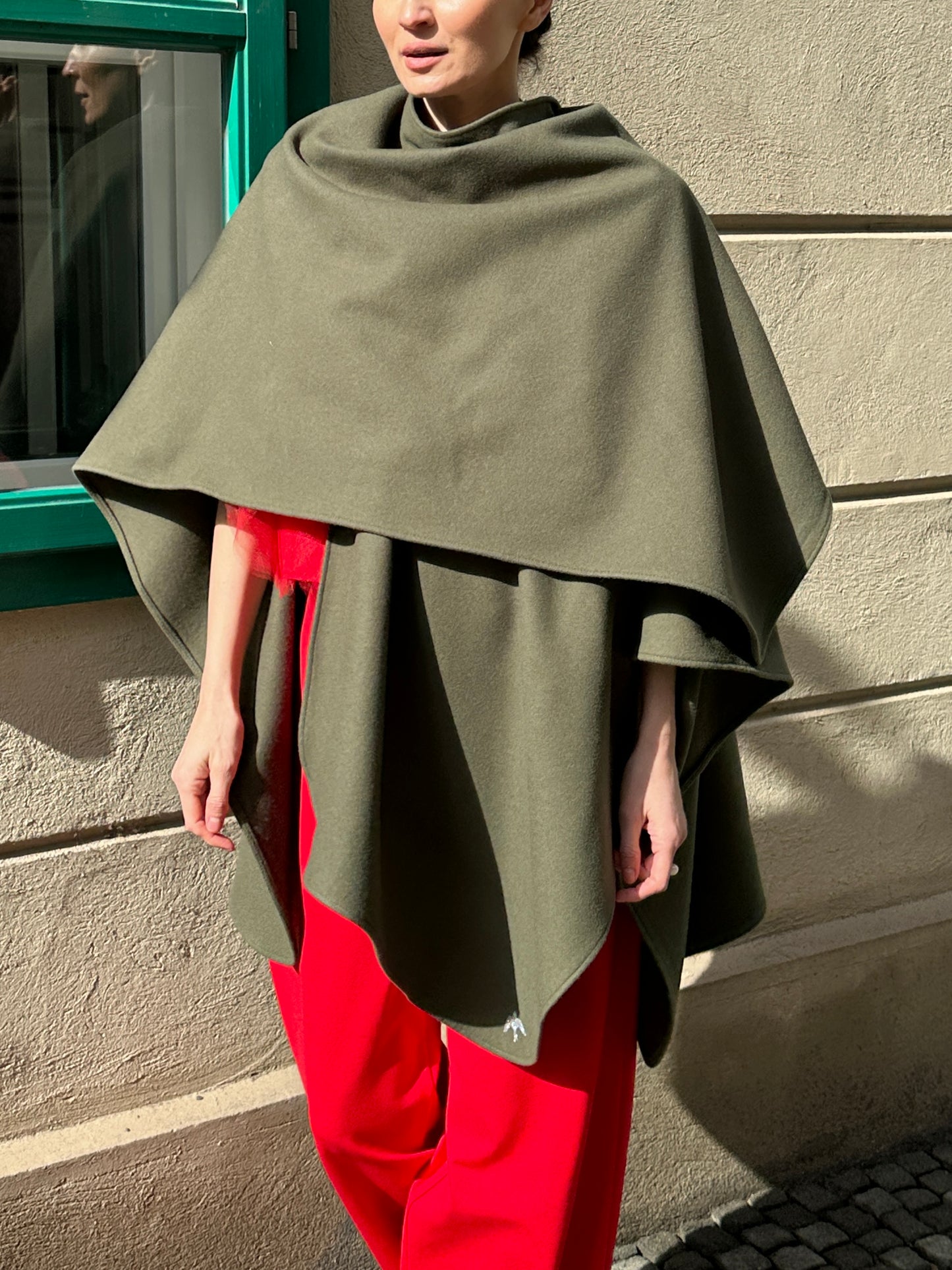 Capă-şal BLUE BIRD one size, Olive