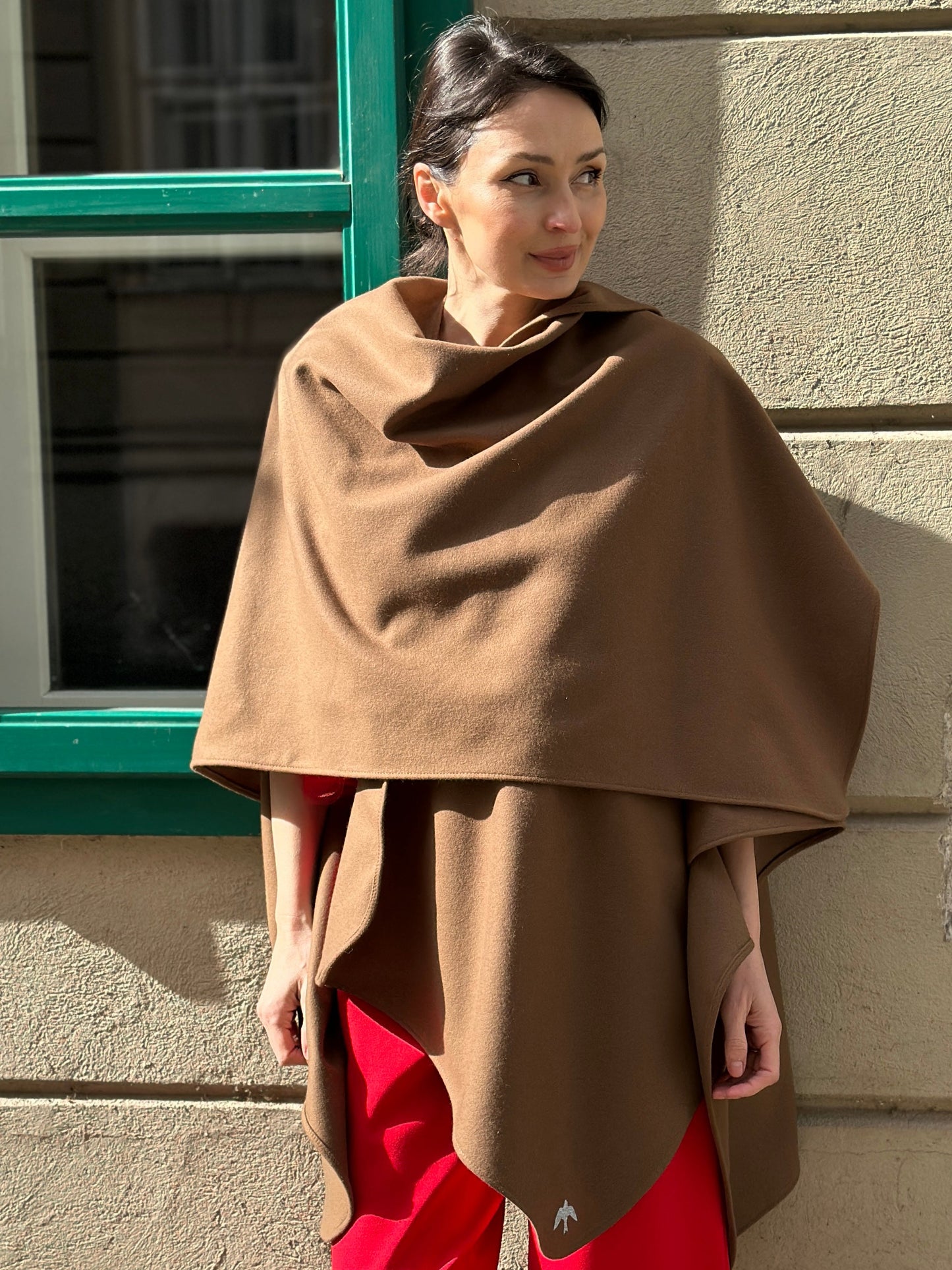 Capă-şal BLUE BIRD one size, BEIGE