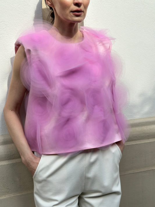 Bestseller "Handmade petals top", PINK