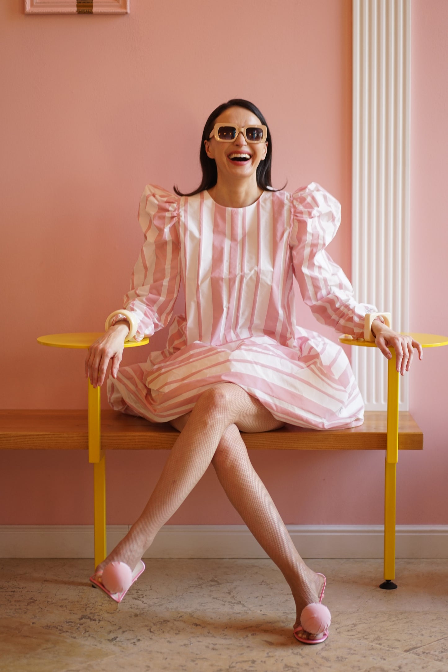 BLUZA BUFANTA IN DUNGI, PINK