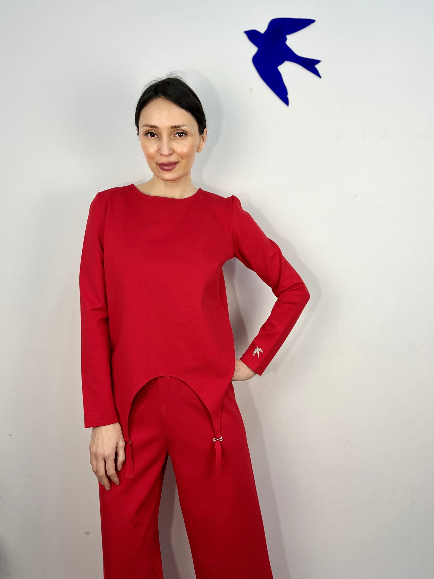 Bluza Portjartier BLUE BIRD RED