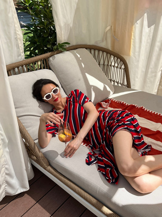 Rochie Maxi in Dungi cu Cordon