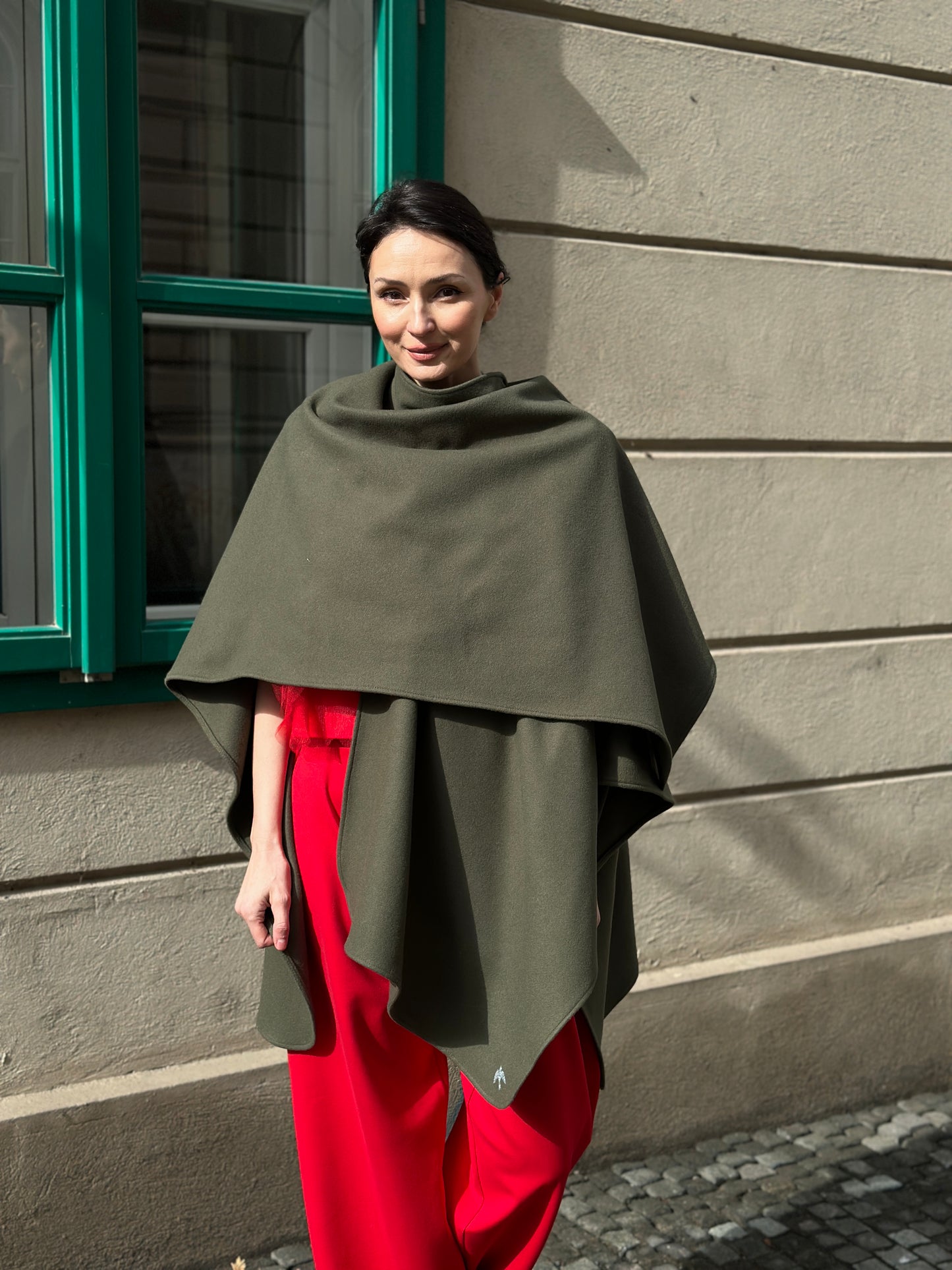 Capă-şal BLUE BIRD one size, Olive