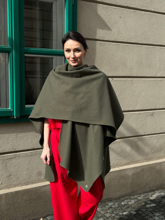Capă-şal BLUE BIRD one size, Olive