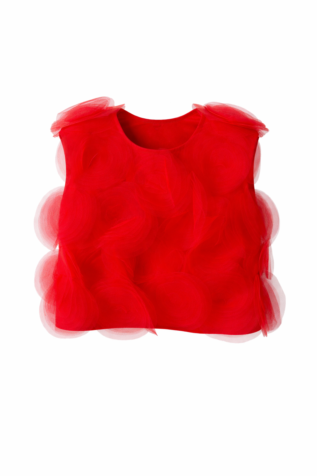 Bestseller "Handmade petals top", RED