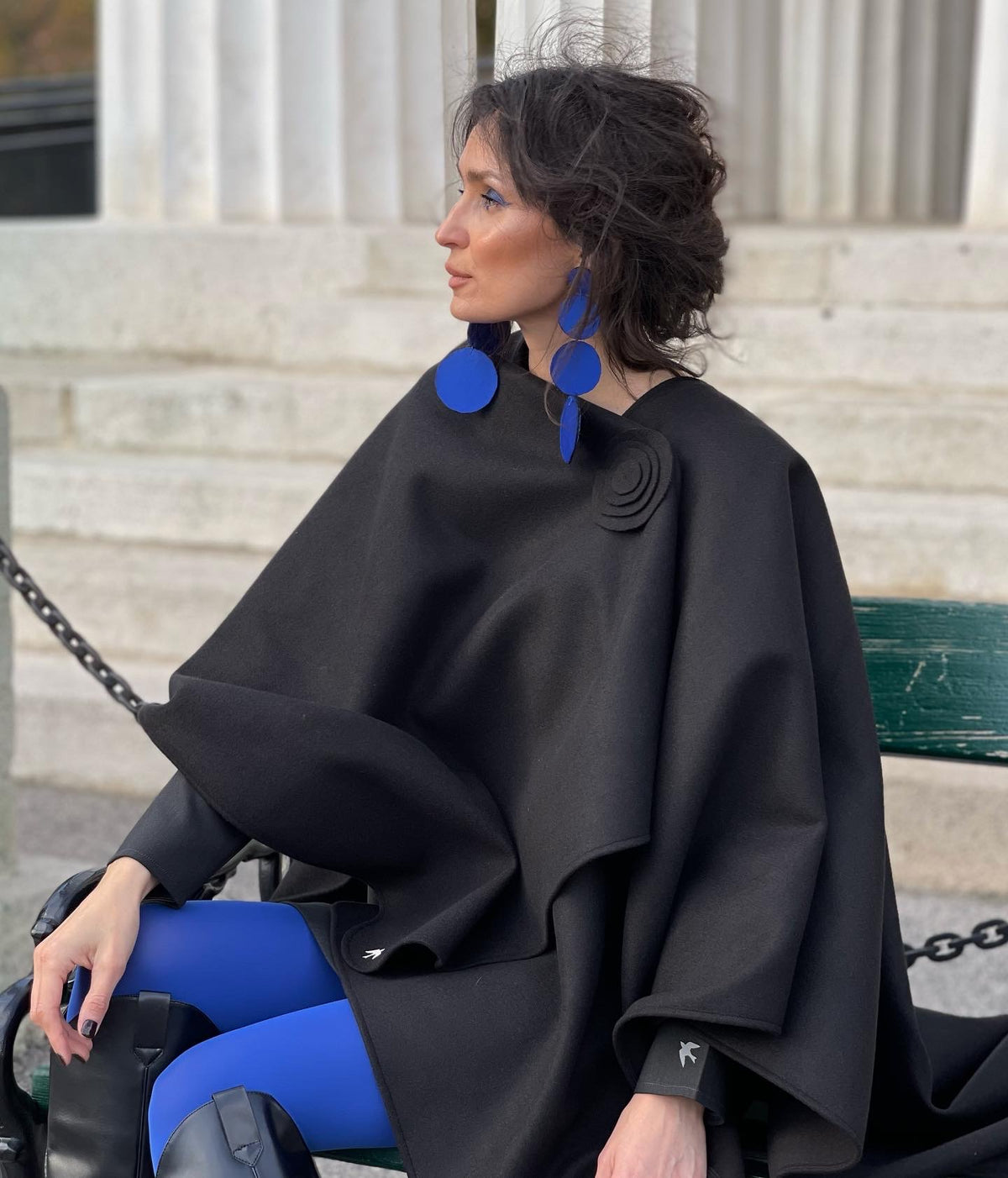 Capă-şal BLUE BIRD one size, BLACK