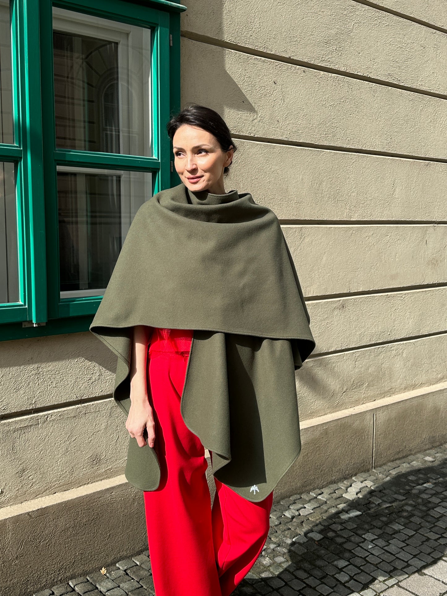 Capă-şal BLUE BIRD one size, Olive