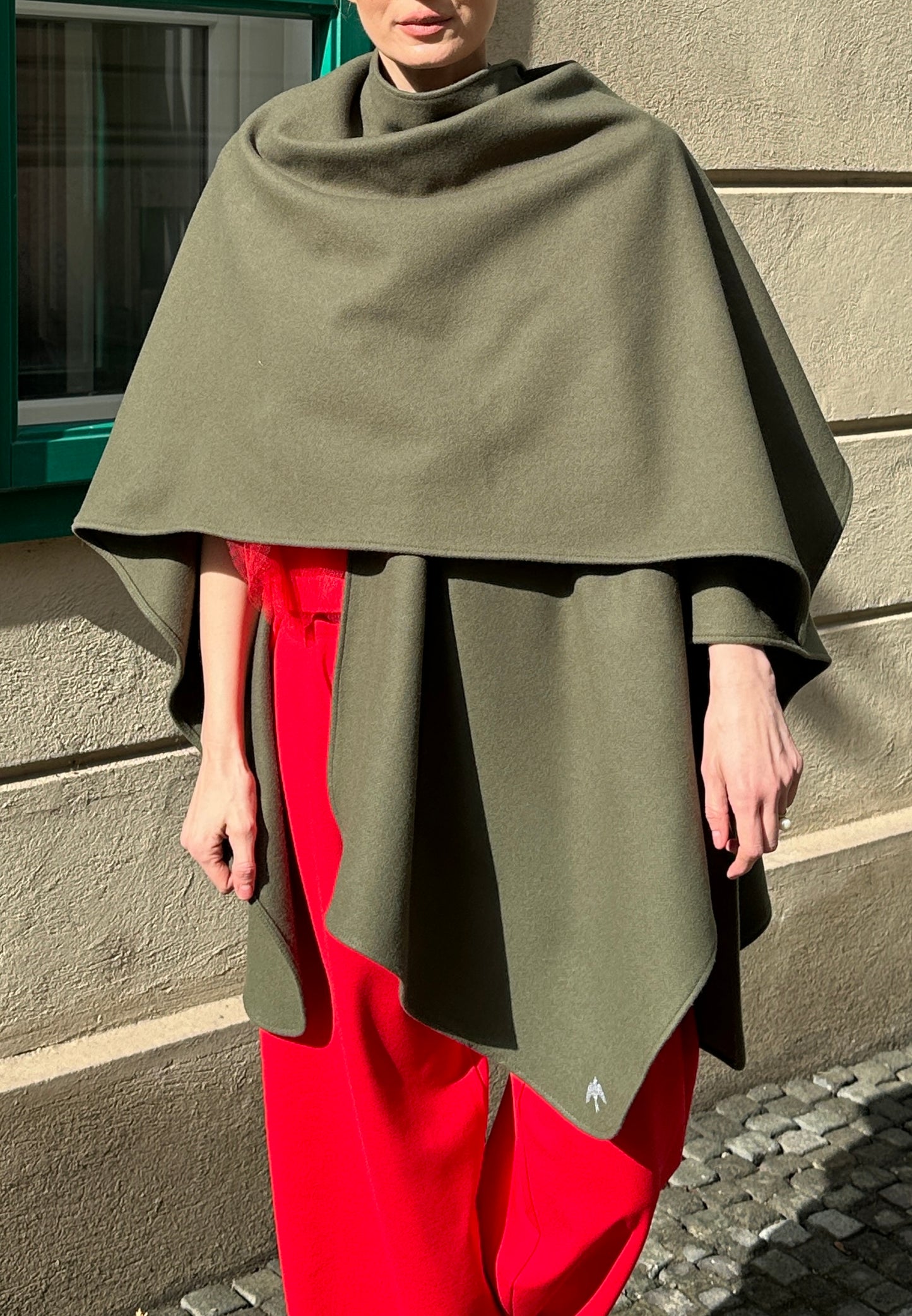 Capă-şal BLUE BIRD one size, Olive