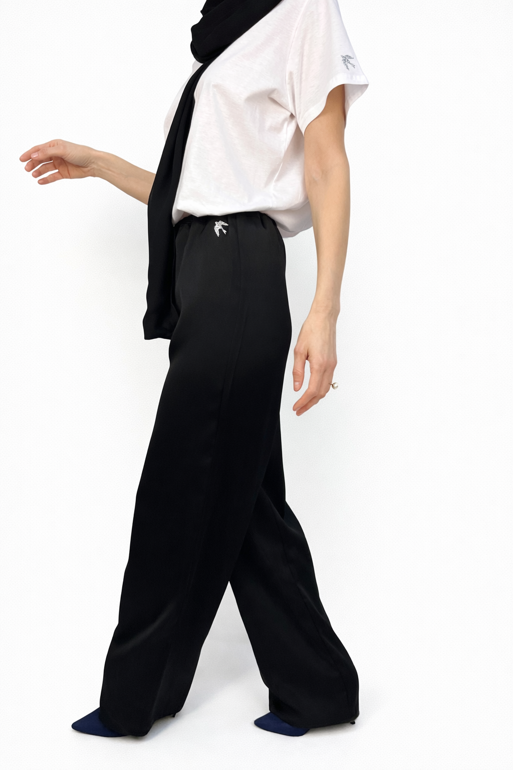 Pantaloni satin Straight