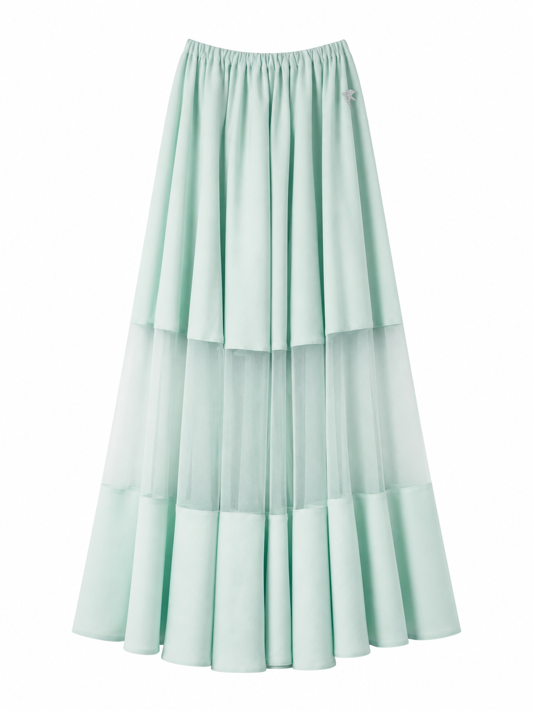Fusta PASTELS cu inserții transparente