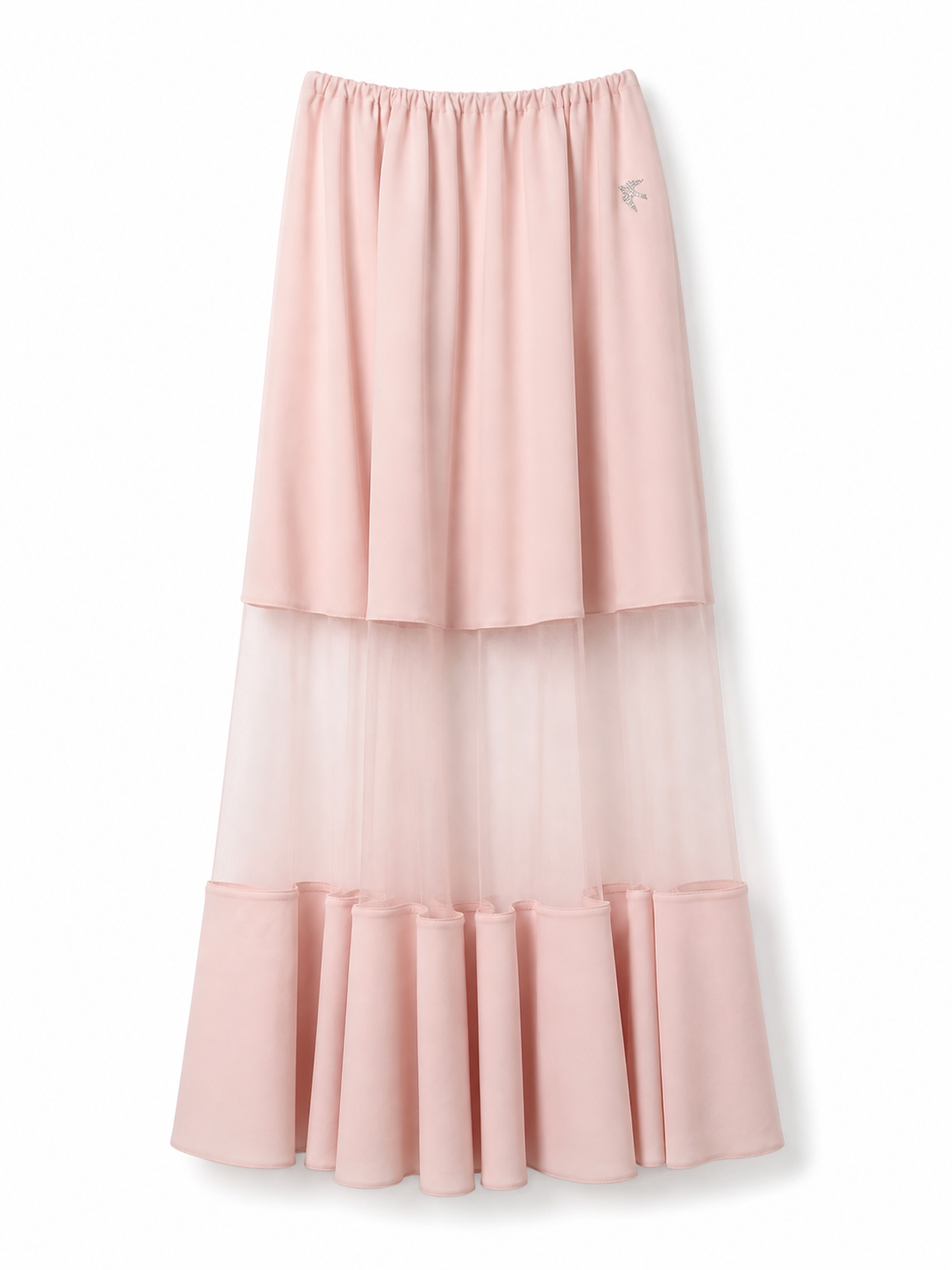 Fusta PASTELS cu inserții transparente