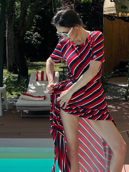 Rochie Maxi in Dungi cu Cordon