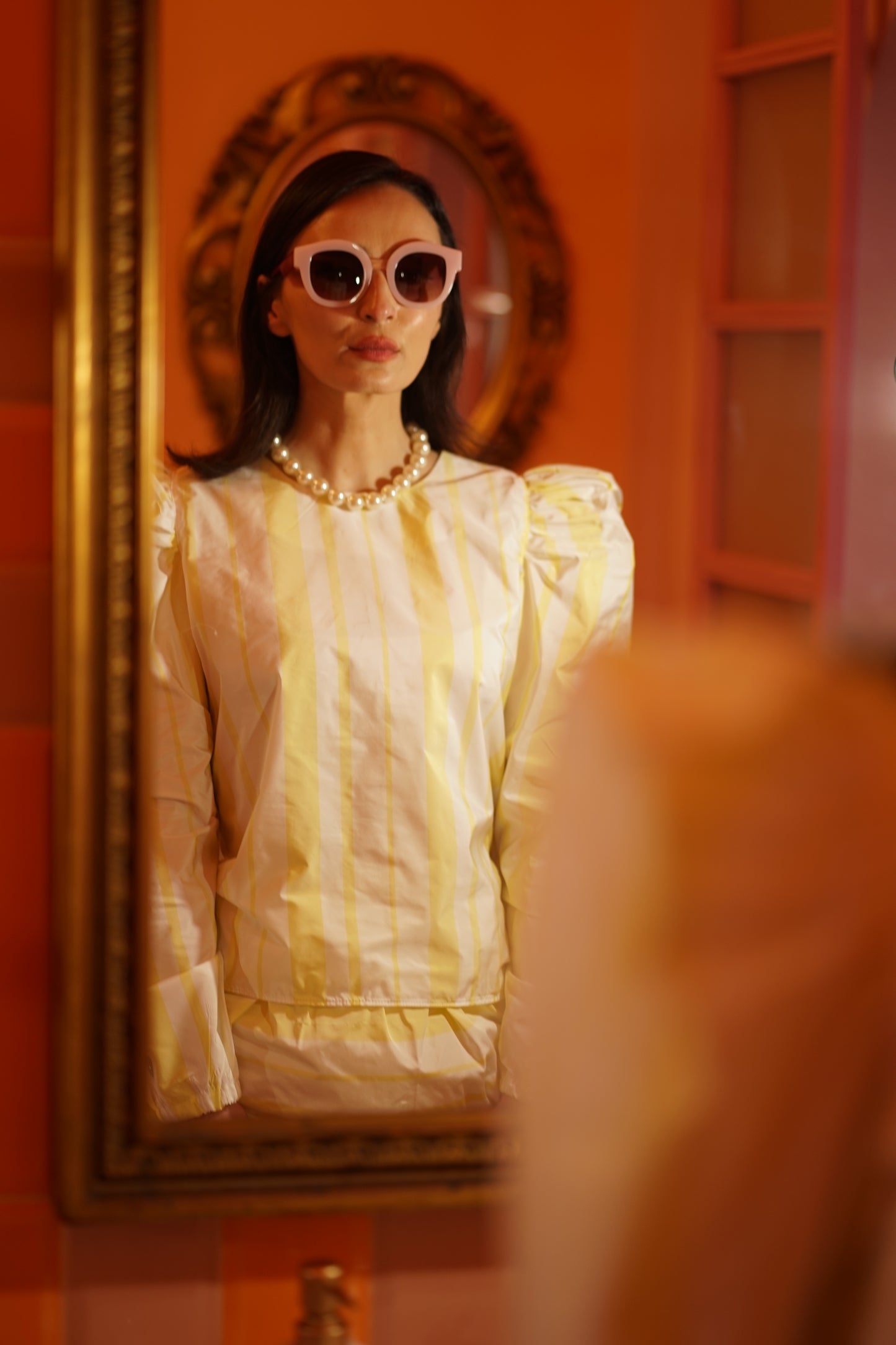 BLUZA BUFANTA CU DUNGI, YELLOW