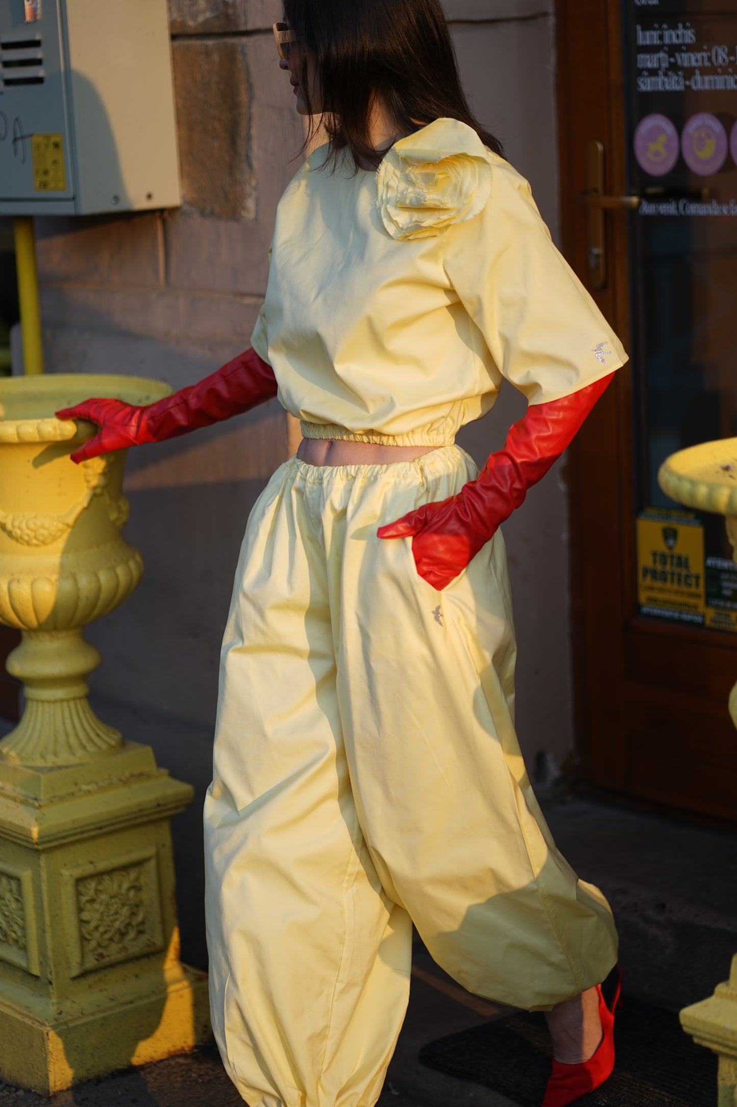 PANTALONI BUFANTI, YELLOW
