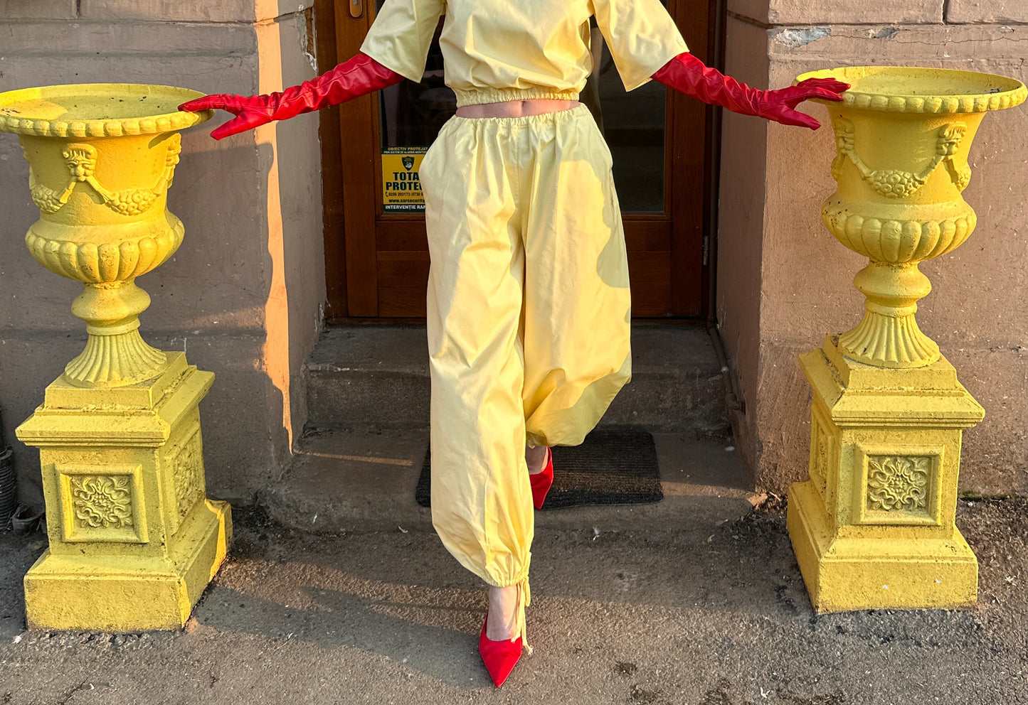 PANTALONI BUFANTI, YELLOW