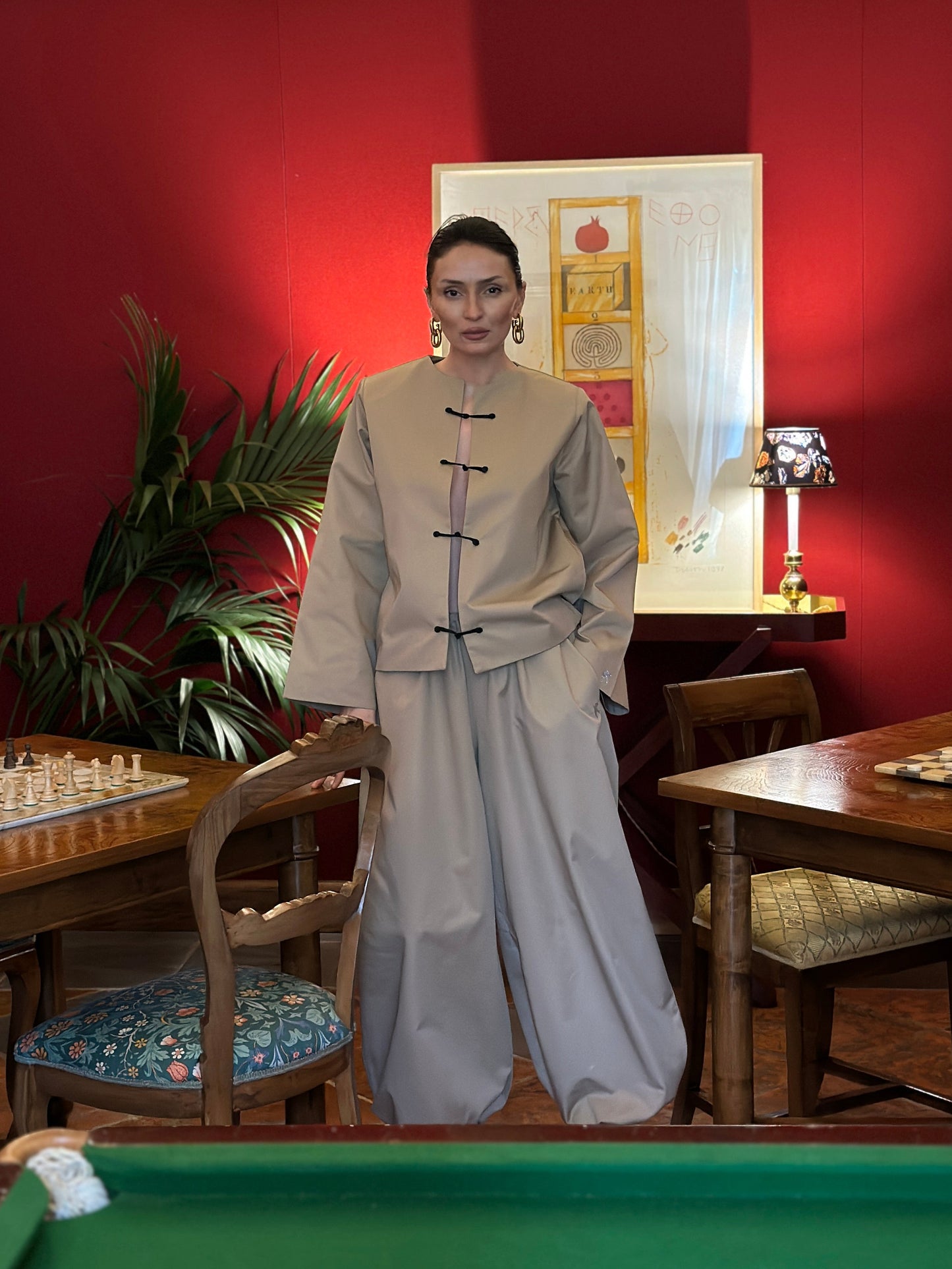 Sacou DONNA inspirat de Mandarin Tang Jacket