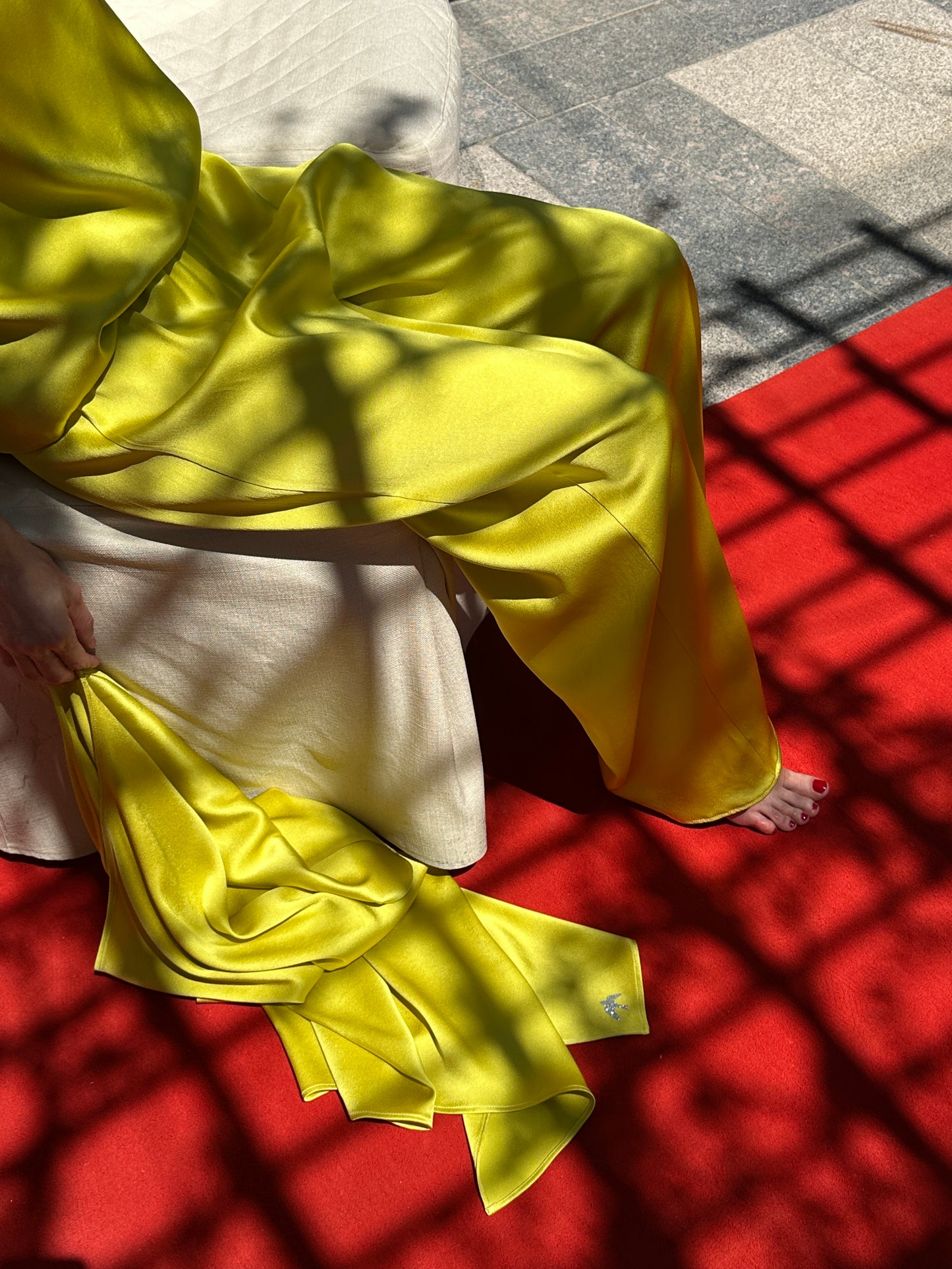 Set din satin- PANTALONI