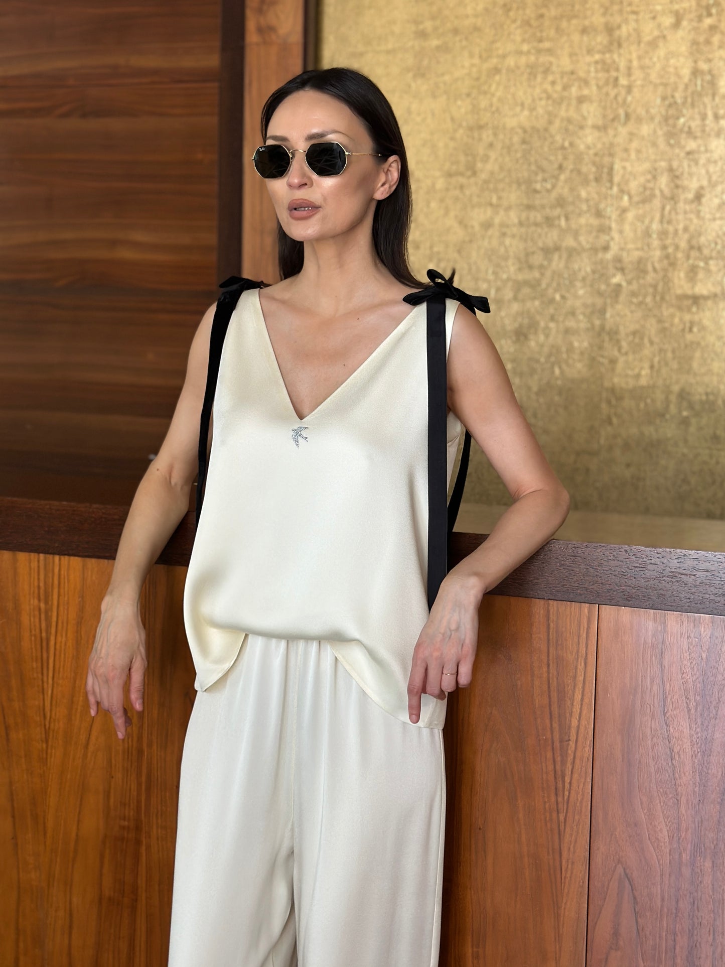 Set din satin- TOP